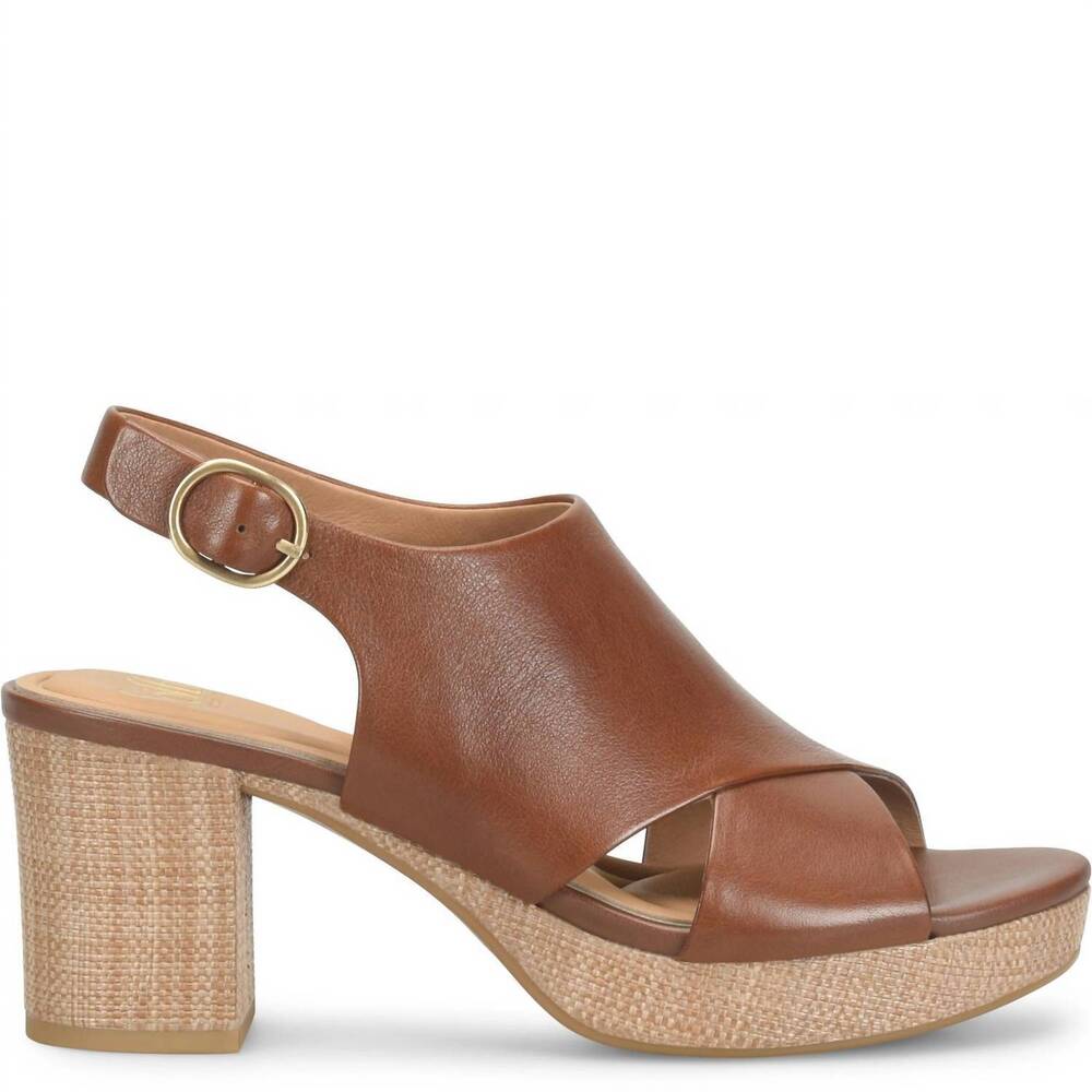 NEW SOFFT women's liv platform sandal in brown